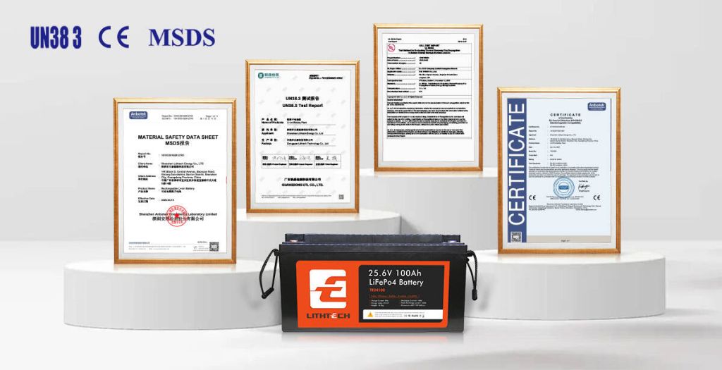 Πιστοποιήσεις μπαταριών Lithtech