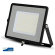 V-TAC Προβολέας LED SMD Slim 100W 100° 11500lm IP65 Samsung Chip G2 High Lumen Μαύρο Σώμα Ψυχρό Λευκό 21767