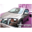 NISSAN QASHQAI I J10 5D 02/2007-2013 / QASHQAI +2 5D 11/2008-2013 ΖΕΥΓΑΡΙ ΑΝΕΜΟΘΡΑΥΣΤΕΣ ΑΠΟ ΕΥΚΑΜΠΤΟ ΦΙΜΕ ΠΛΑΣΤΙΚΟ HEKO - 2 ΤΕΜ.