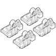 VW GOLF 5 3D/5D-GOLF 6 3D/5D KIT ΑΚΡΑ (ΠΟΔΙΑ) ΓΙΑ ΜΠΑΡΕΣ NORDRIVE