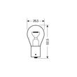 P21W 12V 21W BA15s μονοπολικό BLU-XENON