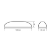 Φως Φορτηγού 24V 3LED Λευκό 103x35mm