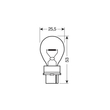 P27W 12V 27W W2,5x16d STANDAR LINE ΑΛΟΓΟΝΟΥ 2ΤΕΜ. BLISTER ΓΙΑ JEEP