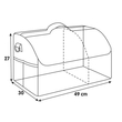 ΤΣΑΝΤΑ ORGANIZER ΠΟΡΤ ΜΠΑΓΚΑΖ TRUNK ORGANIZER ΑΔΙΑΒΡΟΧΟ (M) 2 ΘΕΣΕΩΝ+4 ΤΣΕΠΕΣ (49x30 cm)