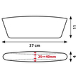 ΘΗΚΕΣ/ΤΣΕΠΕΣ ΚΑΘΙΣΜΑΤΩΝ GAP - FILLER (11 Χ 37cm) - 2 ΤΕΜ.