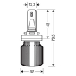 H8/H11/H16 9-32V PGJ19-X 6LED 6.500K 4.000lm 20W CANBUS SEOUL CSP-Y19chips HALO LED BLADE 2ΤΕΜ.