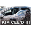 KIA CEED 5D HTB 2017+   ΣΕΤ ΑΝΕΜΟΘΡΑΥΣΤΕΣ ΑΥΤΟΚΙΝΗΤΟΥ ΑΠΟ ΕΥΚΑΜΠΤΟ ΦΙΜΕ ΠΛΑΣΤΙΚΟ HEKO - 4 ΤΕΜ.