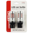 WR21/5W T20 12/24V 6,2W 5.600K LED 24xSMD3030 CAN-BUS ΚΟΚΚΙΝΟ 18x56mm 2ΤΕΜ.