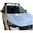 PEUGEOT 208 II 5D 06/2019+ (12500/MB+DLKIT41G) KIT ΜΕ ΜΠΑΡΕΣ ΟΡΟΦΗΣ ΑΛΟΥΜΙΝΙΟΥ DELTA BLACK MENABO​ - 2 ΤΕΜ.