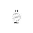 ΤΑΠΑ ΡΕΖΕΡΒΟΥΑΡ "H" LAMPA - 1 TEM.