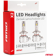 ΛΑΜΠΕΣ LED H8/Η9/Η11 10-16V 72W 6.500K 7920lm  (ΑΝΕΜΙΣΤΗΡΑΚΙ) X2 SERIES AMIO - 2ΤΕΜ.
