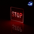 Διακοσμητικό Φωτιστικό LED Σήμανσης Αλουμινίου Stop GloboStar 75512