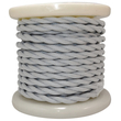 ELVHX - EL338005 | Textile Cable Τwist 2x0.75mm²- ρολλό 10mt – ΓΚΡΙ