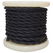 ELVHX - EL338006 | Textile Cable Τwist 2x0.75mm²- ρολλό 10mt – ΜΑΥΡΟ
