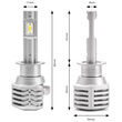 ΛΑΜΠΕΣ LED X1 SERIES H1 10-16V 40W 6.500K 4400lm +400% ΑMiO - 2 TEM.