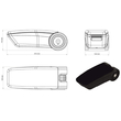 Renault Clio LHD 2013-2019 / Captur LHD 2013-2019 Ολοκληρωμένος Τεμπέλης Καθίσματος ARMSTER 3 SEAT MOUNTED από Πλαστικό και Vegan Δέρμα σε Μαύρο Χρώμα RATI - 1 τεμ.