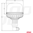 ΦΑΡΟΣ DIAMONT W25P ΜΕ ΛΕΥΚΟ ΚΑΠΑΚΙ 12/24V 24xSMD LED ΠΟΡΤΟΚΑΛΙ ΕΛΑΣΤΙΚΟΣ ΒΙΔΩΤΟΣ 201x126mm ΑΜΙΟ - 1 ΤΕΜ.