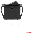 ΔΙΑΚΟΠΤΗΣ ON/OFF  2 ΕΠΑΦΩΝ 12V 20A 10mm x 26mm ΜΑΥΡΟΣ  ΑΜΙΟ - 1 ΤΕΜ.