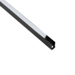 GloboStar® NEONPRO 61529 Προφίλ Αλουμινίου - Βάση Στήριξης για την NEONPRO Professional Neon Flex LED 10W/m 24VDC & 48VDC με Π6 x Υ1.2cm - Μαύρο - Μ300 x Π0.8 x Υ1.3cm - Πακέτο 5 Τεμάχια των 3 Μέτρων