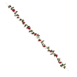 GloboStar® 09002 Τεχνητό Κρεμαστό Φυτό Διακοσμητική Γιρλάντα Μήκους 2.2 μέτρων με 10 X Μεγάλα Τριαντάφυλλα Κόκκινα