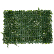 GloboStar® 78409 Artificial - Συνθετικό Τεχνητό Διακοσμητικό Πάνελ Φυλλωσιάς - Κάθετος Κήπος Πυξάρι - Φτέρη - Περεσκία Πράσινο Μ60 x Υ40 x Π7cm