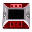 GloboStar® 71478 Αυτόνομος Ηλιακός Ανακλαστήρας Οδοστρώματος Strobe LED με Φωτοβολταϊκό Πάνελ & Μπαταρία Ni-MH 600mAh Αδιάβροχος IP68 Κόκκινο 625nm Ορατότητας 500m - Max Pass Load 20 Τόνους