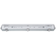 GloboStar® 90610 60cm Tri-Proof Πλαστικό PC Σκαφάκι με Μεταλλικά Clips για 1 x Λάμπες T8 Τύπου Φθορίου LED Τροφοδοσίας Ενός Άκρου Αδιάβροχο IP65