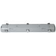 GloboStar® 90611 60cm Tri-Proof Πλαστικό PC Σκαφάκι με Μεταλλικά Clips για 2 x Λάμπες T8 Τύπου Φθορίου LED Τροφοδοσίας Ενός Άκρου Αδιάβροχο IP65