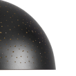 GloboStar® SOLANA 01301 Μοντέρνο Κρεμαστό Φωτιστικό Οροφής Μονόφωτο 1 x E27 Μαύρο Μεταλλικό Καμπάνα Φ30 x Υ15cm