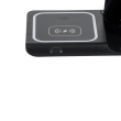 GloboStar® 79707 Επιτραπέζια Σταθερή Βάση Ασύρματης Φόρτισης Fast Charging για Κινητά - Earphones - Smart Watches 15W Max - Μαύρο