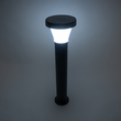 GloboStar® SOLARDIS 90523 LED Solar Bollard Light Κολωνάκι Κήπου Εξωτερικού Χώρου 10W 180lm 120° με Ενσωματωμένο Φωτοβολταϊκό Panel 6V 5W & Επαναφορτιζόμενη Μπαταρία Li-ion 3.2V 6000mAh με Αισθητήρα Ημέρας-Νύχτας - Αδιάβροχο IP65 Φ24 x Υ88cm Ψυχρό Λευκό 6000K - 2 Χρόνια Εγγύηση