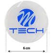 MTECH ΑΥΤΟΚΟΛΛΗΤΑ ΖΑΝΤΩΝ 6 cm ΛΕΥΚΟ/ΜΠΛΕ ΣΜΑΛΤΟΥ - 4 ΤΕΜ.