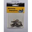 Στριφτάρια με παραμάνα ασφαλείας - #4 - 10pcs - 30136