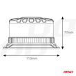 ΦΑΡΟΣ HEAVY DUTY W28M 12/24V ΠΟΡΤΟΚΑΛΙ 16LED ΜΑΓΝΗΤΙΚΟΣ/ΒΙΔΩΤΟΣ ΜΕ ΦΙΣ ΑΝΑΠΤΗΡΑ Υ89mm Φ110mm AMIO - 1 τεμ.