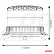 ΦΑΡΟΣ HEAVY DUTY W29M 12/24V ΠΟΡΤΟΚΑΛΙ 16LED ΜΑΓΝΗΤΙΚΟΣ/ΒΙΔΩΤΟΣ ΜΕ ΦΙΣ ΑΝΑΠΤΗΡΑ Υ103mm Φ110mm AMIO - 1 τεμ.