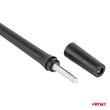 ΚΕΡΑΙΑ ΟΡΟΦΗΣ ANTM12 33cm ΜΕ 2 ΑΝΤΑΠΤΟΡΕΣ 5-6mm ΜΑΥΡΗ ΑΜΙΟ - 1 ΤΕΜ.