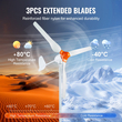 VEVOR 800W Ανεμογεννήτρια 12V 3-Blade Ανεμογεννήτρια &amp; Ελεγκτής MPPT