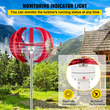 Ανεμογεννήτρια VEVOR Lantern, κάθετη γεννήτρια τουρμπίνας 12V/100W, ανεμογεννήτρια κατακόρυφου άξονα με διάμετρο ανεμογεννήτριας 35&quot; με φως παρακολούθησης/Ενσωματωμένο ελεγκτή για βεράντα/σαλέ/ψαρόβαρκα/μηχανοκίνητο σπίτι