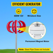 400w 12v Lanterns Street Lamp Γεννήτρια ανεμογεννήτριας 5 λεπίδων με ελεγκτή