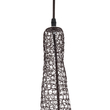 GloboStar® KENTUCKY 01875 Vintage Κρεμαστό Φωτιστικό Πλέγμα Μονόφωτο 1 x E27 IP20 Καφέ Μέταλλο - Μ50 x Π50 x Υ90cm