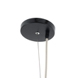 GloboStar® KENTUCKY 01877 Vintage Κρεμαστό Φωτιστικό Πλέγμα Μονόφωτο 1 x E27 IP20 Μπεζ Μέταλλο - Μ80 x Π80 x Υ140cm