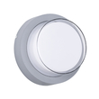 GLOBOSTAR® NEXUS 60762 Φωτιστικό Τοίχου - Απλίκα Εσωτερικού/Εξωτερικού Χώρου LED 10W 1050lm 120° AC175-265V Αδιάβροχο IP65 - Πλαστικό Σώμα - Φυσικό λευκό 4500K - Φ17 x Υ9cm - Γκρι - Bridgelux Chip - 3 Χρόνια Εγγύηση