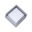 GLOBOSTAR® APEX 60771 Φωτιστικό Τοίχου - Απλίκα Εσωτερικού/Εξωτερικού Χώρου LED 10W 1050lm 120° AC175-265V Αδιάβροχο IP65 - Πλαστικό Σώμα - Φυσικό λευκό 4500K - Μ17 x Π17 x Υ9cm - Γκρι - Bridgelux Chip - 3 Χρόνια Εγγύηση