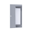 GLOBOSTAR® APEX 60771 Φωτιστικό Τοίχου - Απλίκα Εσωτερικού/Εξωτερικού Χώρου LED 10W 1050lm 120° AC175-265V Αδιάβροχο IP65 - Πλαστικό Σώμα - Φυσικό λευκό 4500K - Μ17 x Π17 x Υ9cm - Γκρι - Bridgelux Chip - 3 Χρόνια Εγγύηση