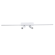 GLOBOSTAR® BARETTI 61227 Φωτιστικό Οροφής Linear Design LED CCT με Κινούμενα Σποτ LED Downlight 24W 2688lm 160° & 45° AC 220-240V IP20  - Εναλλαγή Φωτισμού μέσω Διακόπτη On/Off All In One Ψυχρό 6000k+Φυσικό 4500k+Θερμό 2700k - Μ80 x Π5.5 x Υ5 cm - Λευκό - 3 Χρόνια Εγγύηση