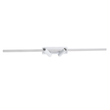 GLOBOSTAR® BARETTI 61227 Φωτιστικό Οροφής Linear Design LED CCT με Κινούμενα Σποτ LED Downlight 24W 2688lm 160° & 45° AC 220-240V IP20  - Εναλλαγή Φωτισμού μέσω Διακόπτη On/Off All In One Ψυχρό 6000k+Φυσικό 4500k+Θερμό 2700k - Μ80 x Π5.5 x Υ5 cm - Λευκό - 3 Χρόνια Εγγύηση