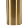 GloboStar® URANUS-S 61451 Μοντέρνο Επιτραπέζιο Φωτιστικό Πορτατίφ Δίφωτο 2 x E27 AC220-240V IP20 - Φ25 x Υ39cm - Χρυσό Πλατίνα Μεταλλικό Καμπάνα με Διακόπτη On/Off - 5 Χρόνια Εγγύηση
