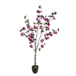 GloboStar® Artificial Garden BOUGAUVILLEA 20676 Τεχνητό Διακοσμητικό Φυτό με Ανθη Μπουκανβίλιας Φουξ Υ180cm