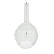 GloboStar® KENTUCKY 01886 Vintage Κρεμαστό Φωτιστικό Πλέγμα Μονόφωτο 1 x E27 IP20 Μπεζ Μέταλλο - Μ90 x Π90 x Υ150cm