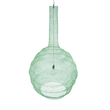 GloboStar® KENTUCKY 01888 Vintage Κρεμαστό Φωτιστικό Πλέγμα Μονόφωτο 1 x E27 IP20 Τιρκουάζ Μέταλλο - Μ90 x Π90 x Υ150cm
